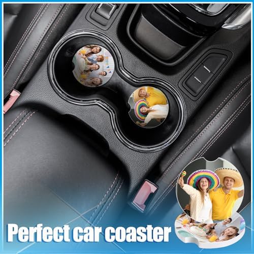 48 Pcs Sublimation Coasters Blanks, Ceramic Car Coasters, 2.6 Inch - Image 3
