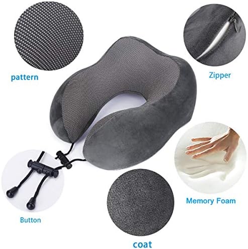 TALLGO Travel Pillow, Best Memory Foam Neck Pillow Head Support Soft Pillow - Image 5