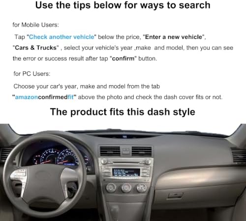 Yiz Dash Cover Mat Pad Fit for Toyota Camry 2007-2011 Y27 - Image 2