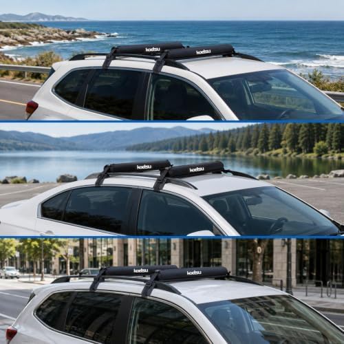 SM SunniMix 2 Pieces Car Roof Rack Pads Car Soft Crossbar Pads Universal - Image 7