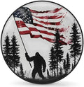 Rv Spare Tire Cover Wheel Bigfoot Flag Mountai Fun Tire Covers Wheel Protectors by FengQuGou