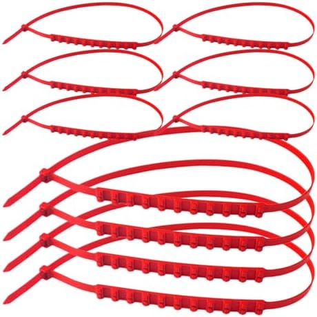10Pcs Orange Plastic Tire Ties for Car Tire Ice and Mud Traction by Unknown