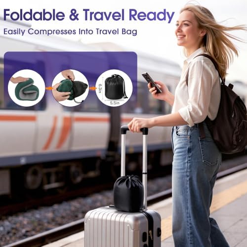 CloudBliss Neck Pillow for Sleeping, Memory Foam Travel Pillow - Image 3