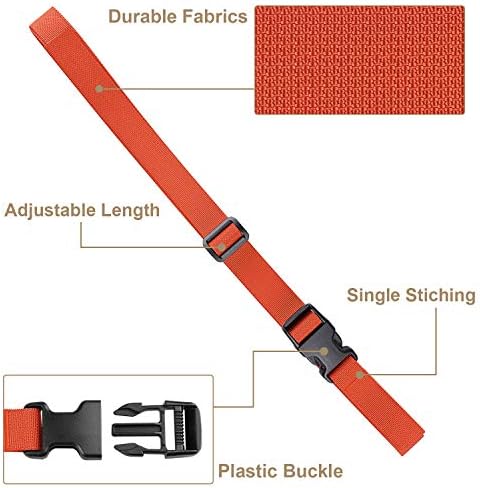 MAGARROW 78" x 1" Strap Buckle Packing Straps Adjustable 1-Inch Belt - Image 6