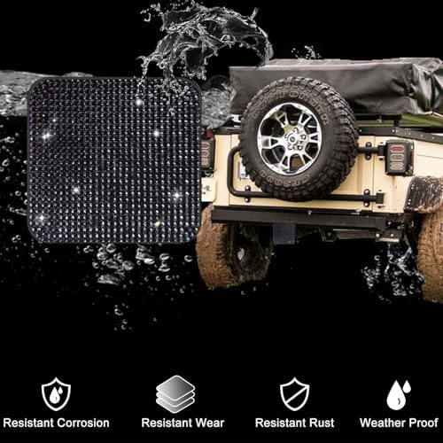 Bling Trailer Hitch Cover with Black - Image 3