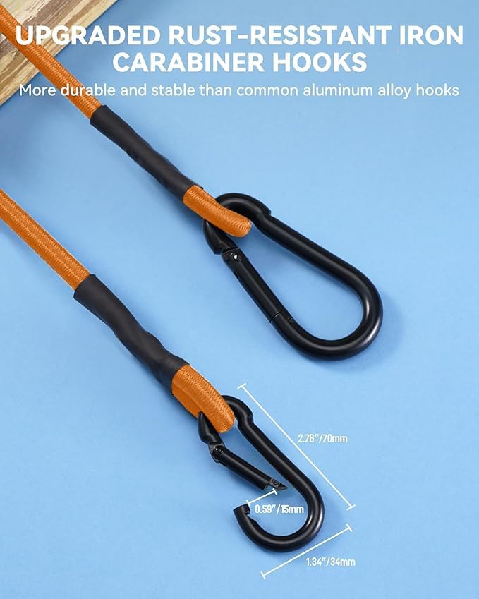 8 Pack 72" Heavy Duty Bungee Cords - Image 3