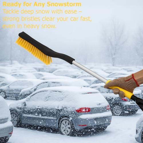 Gardenised 32" Aluminum Snow Brush & Ice Scraper 2-in-1 Winter Car Tool - Image 5