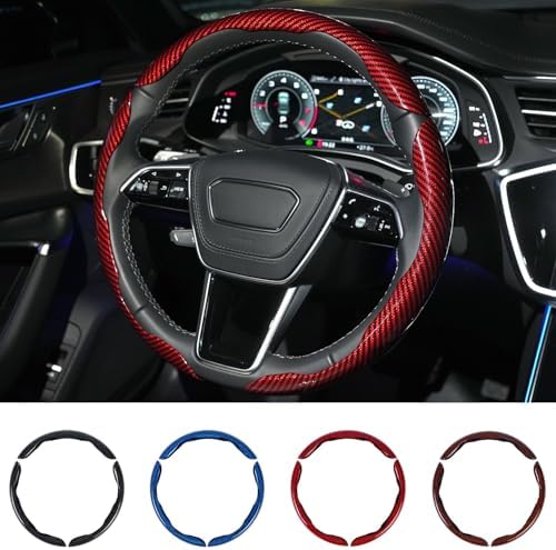 Hiseanllo Carbon Fiber Steering Wheel Cover 3PCS Set – Anti-Slip, by HiseanlloTech