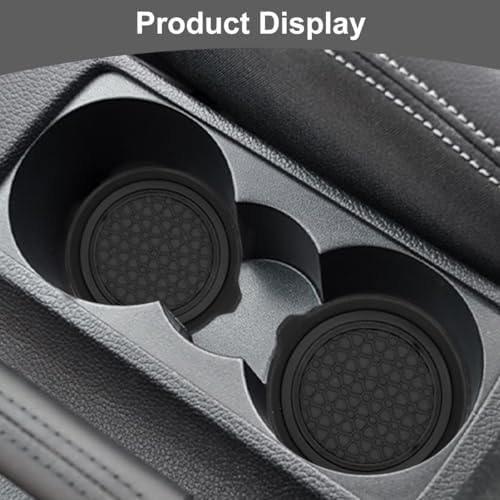HZEL Car Cup Holder Coasters, Recessed Automotive Drink Mat Decoration - Image 6