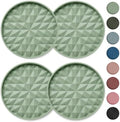 Silicone Car Coasters Set of 4, 2.75" Cup Holder Mats by Wingcases