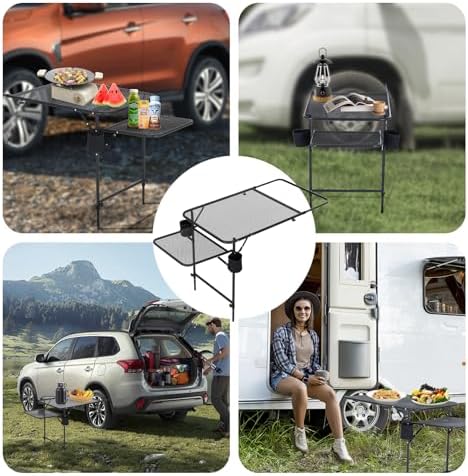 CDEN Tailgate Table, Car Desk, Tailgate Table, Car Camping, Camping Tables - Image 5
