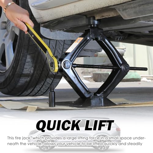 Heavy Duty Scissor Jack for Car, Portable Scissor Car Jack Kit - Image 4