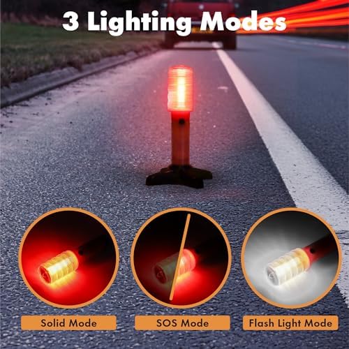 Twinkle Star Emergency Roadside Flares Kit LED Safety Strobe Road Warning Light - Image 4