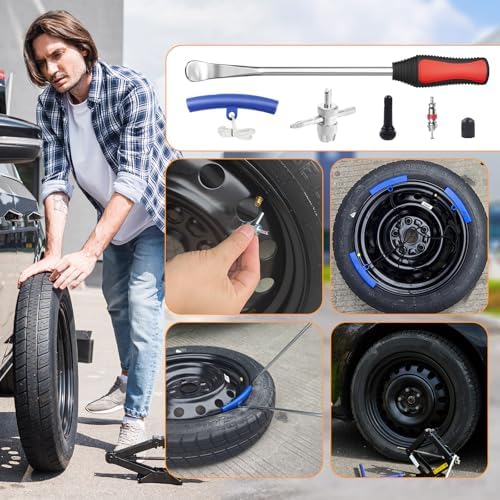 HTOMT 11.5" Tire Spoon Kit, Motorcycle Tire Changer Tire Removal Tool - Image 2