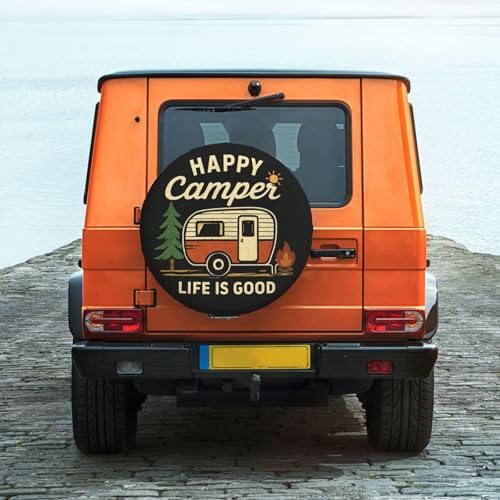 Spare Tire Cover Happy Campers Wheel Covers Weatherproof Universal Wheel - Image 6