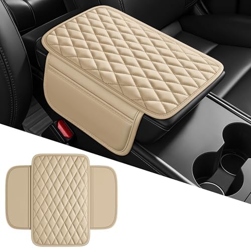Leather Waterproof Car Armrest Console Pad - Image 2