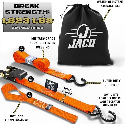 JACO Ratchet Tie Down Straps - Image 2