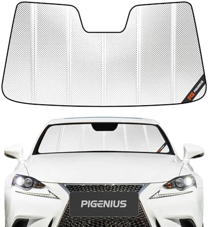 Pigenius Windshield Sun Shade for Lexus 2014-2020 Lexus IS200t, ISF. Reflective by Pigenius