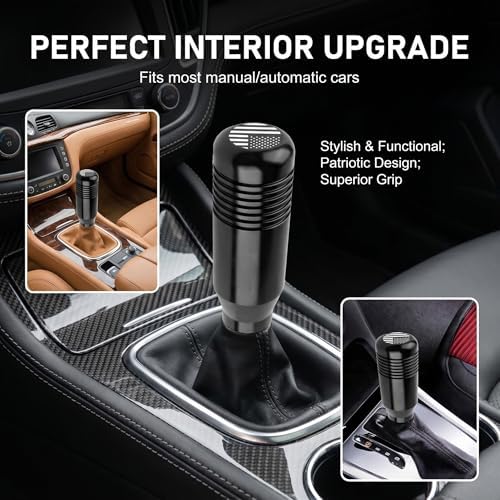 1 PC Gear Shift Knob, 5 Inches Weighted Metal Skull Design Gear Lever, Manual - Image 7