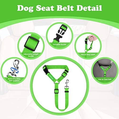 BWOGUE Dog Seat Belt for Car, Headrest Restraint Lead, Non-Elastic - Image 3