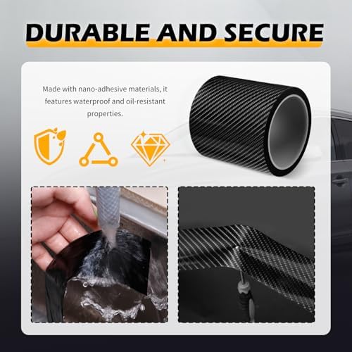 Carbon Fiber Car Door Sill Protector, Anti-Scratch & Anti-Collision Door Sill - Image 4
