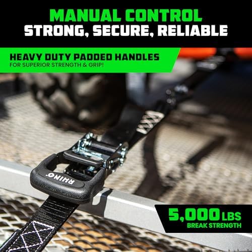 Rhino USA Heavy Duty Ratchet Tie Downs - Image 2