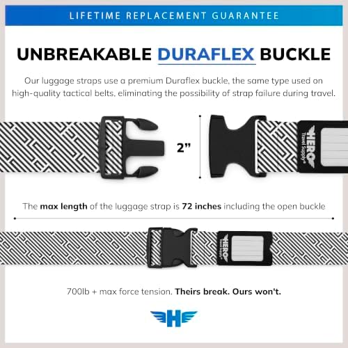 Hero Luggage Straps for Suitcases Heavy-Duty Adjustable Luggage Belt - Image 2