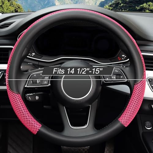 KAFEEK Steering Wheel Cover, Cooling Ice Silk, Universal 15 Inch - Image 2