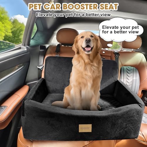JOEJOY Dog Car Seat for Large Medium Sized Dogs Under 55 lbs, Dog Booster Seat - Image 3