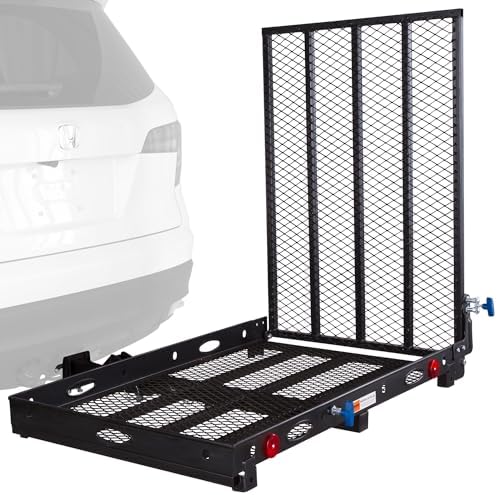 Silver Spring Folding Steel Wheelchair Scooter Carrier, 500 lb, 42 in Ramp by SilverSpring