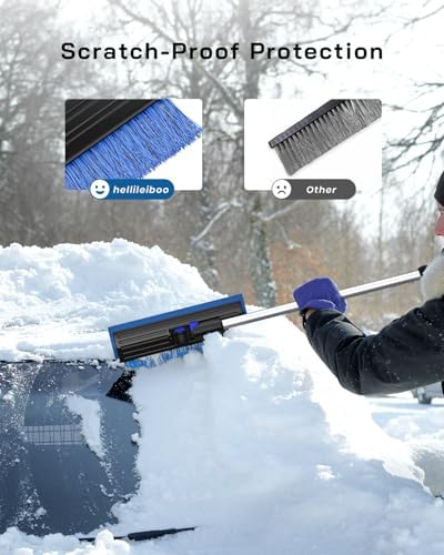 helloleiboo 55.7" Snow Brush and Ice Scrapers - Image 2