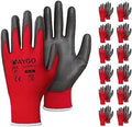 KAYGO Safety Work Gloves for Men Women, PU Coated Palm & Fingers by KAYGO