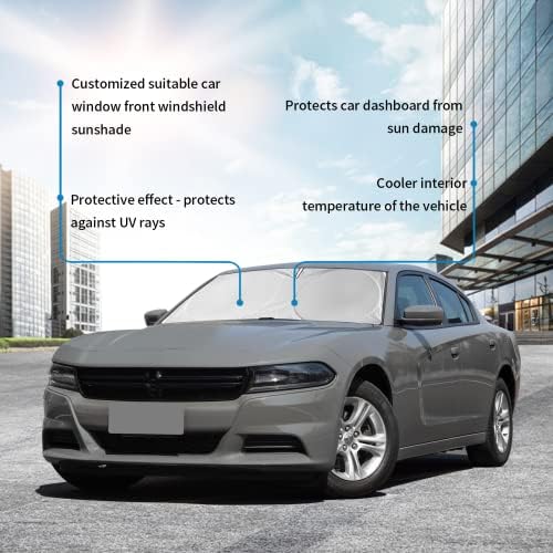 Windshield Sun Shade for 2015-2024 2025 Dodge Challenger Accessories Front - Image 3
