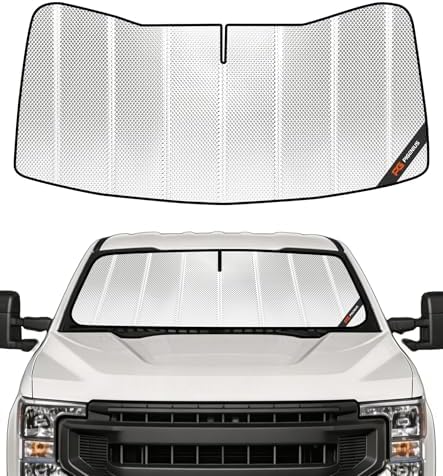 Pigenius Windshield Sun Shade for Ford F250/F350 2017-2022. Full Coverage by Pigenius