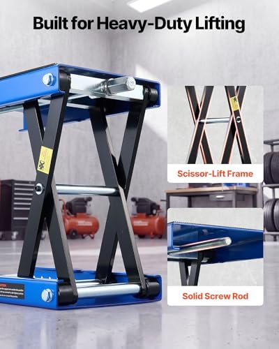 VEVOR Motorcycle Lift, 1100 lbs Motorcycle Scissor Lift Jack - Image 7