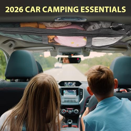 3 Handle Car Ceiling Cargo Net for SUV Roof Storage - Image 3