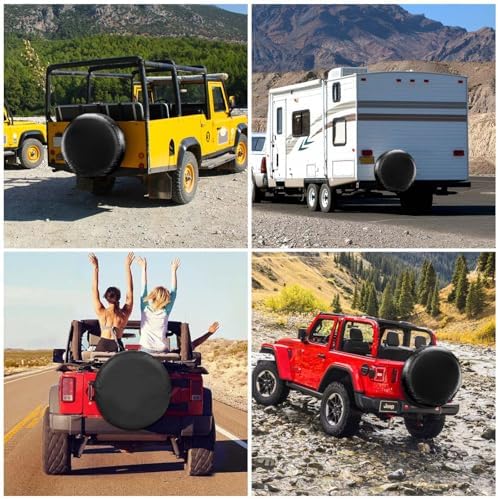 17 inch PU Leather Soft Trailer Spare Tire Cover Fit - Image 7