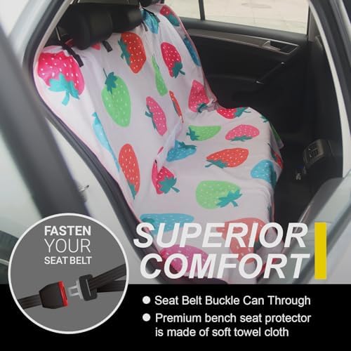Back Seat Cover for Car Trucks Van SUV Jeep, Waterproof Rear Bench Towel Seat - Image 2