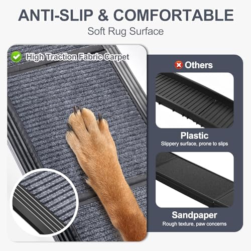 Dog Ramp for Car 63" L × 17" W, Pet Ramp for Truck Foldable - Image 3