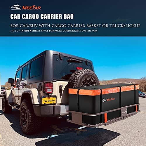 Hitch Mount Cargo Carrier Luggage Bag Waterproof 16 Cubic Feet Luggage Rack - Image 2