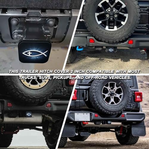 2" Trailer Hitch Cover Rubber Receiver Tube Cap Trailer Hitch Covers - Image 5