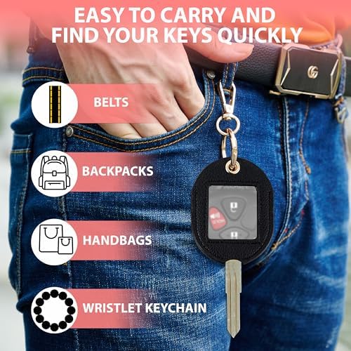 Leather Remote Key Fob Sleeve for Broken Car Key Loop Replacement - Image 6