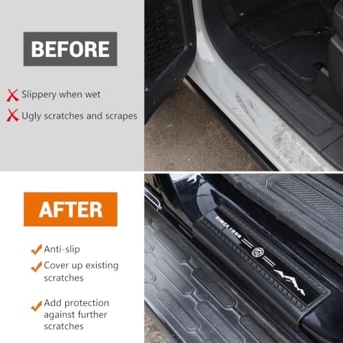 4PCS Door Sill Guard Protector for Ford Bronco Offroad 4 Door 2021-2026 - Image 5