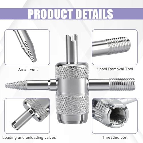 vvag 2PCS 4-Way Valve Stem Core Removal Tool, Tire Valve Core Removal Tool - Image 3