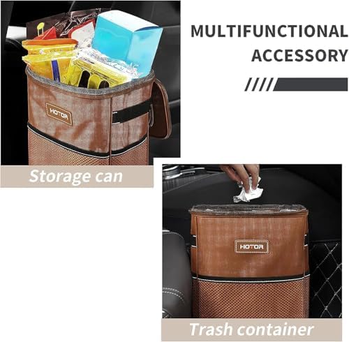 HOTOR Car Trash Can, Leakproof Car Organizer - Image 5