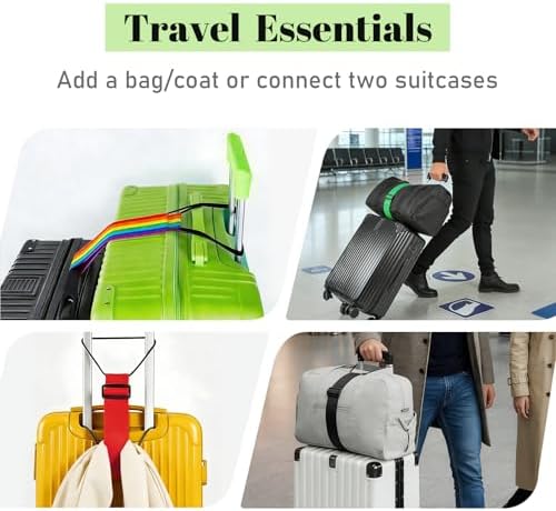 4 Pack Multi Use Strong Adjustable Luggage Connector Straps - Image 3