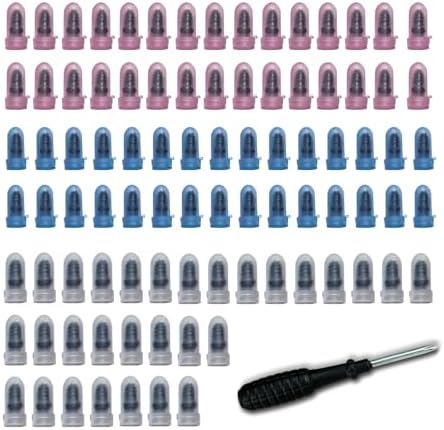 101 PCS Tire Repair Rubber Nail, 3 Size Vacuum Tire Repair Kits Spiral Rubber by Unknown