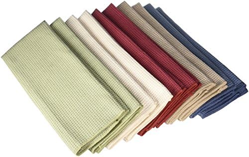 Eurow Microfiber Waffle Weave Kitchen Towels, Fast Dry, Super Absorbent by Eurow