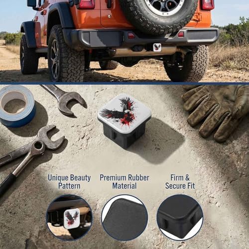 2" Trailer Hitch Cover Rubber Receiver Tube Cap Trailer Hitch Covers - Image 3