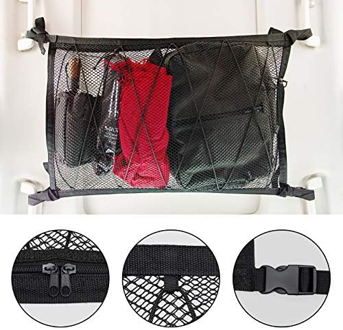 Car Ceiling Cargo Net 35.4" x 23.6", Double Layer Roof Storage Organizer - Image 7